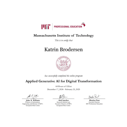 MIT Certificate 2025
